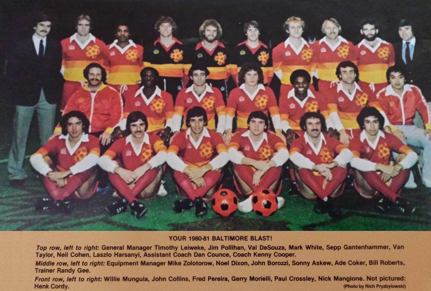 MISL Baltimore Blast Rosters